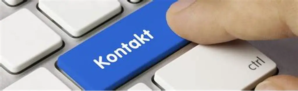kontakt formular Bild einer Tastatur mit Kontakt Button